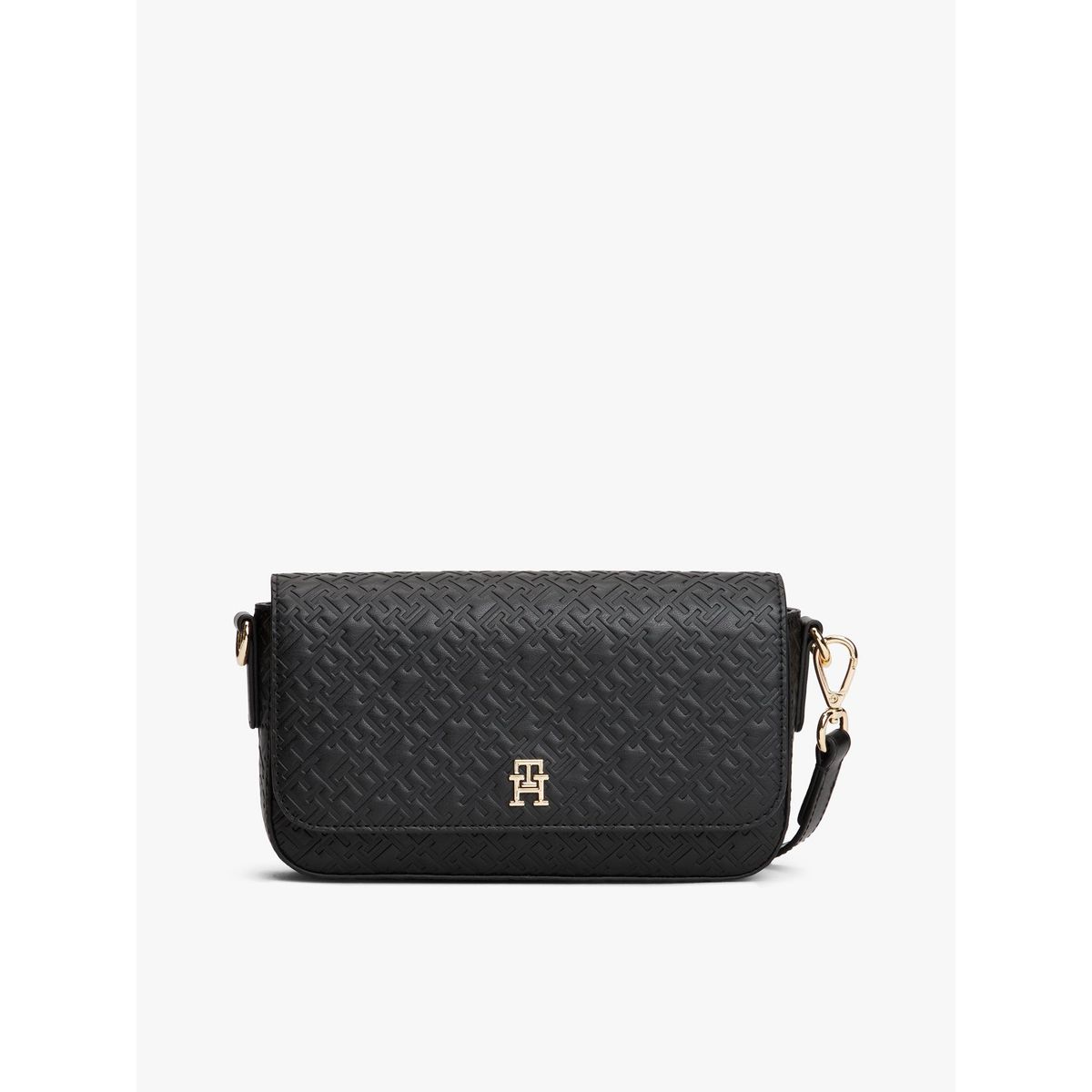 TOMMY HILFIGER - Cartera Icon Monogram Negro Tommy Hilfiger