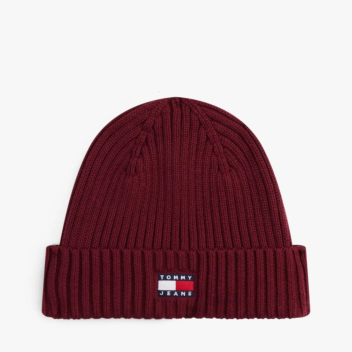 TOMMY HILFIGER - Gorro Heritage De Punto Canal Con Logo Rojo Tommy Jeans