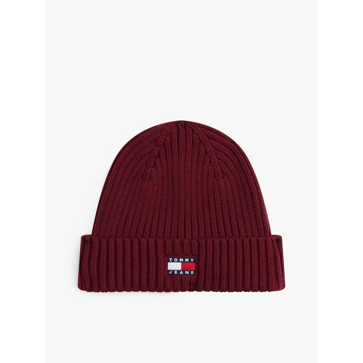 TOMMY HILFIGER - Gorro Heritage De Punto Canal Con Logo Rojo Tommy Jeans