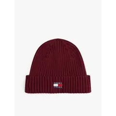 TOMMY HILFIGER - Gorro Heritage De Punto Canal Con Logo Rojo Tommy Jeans