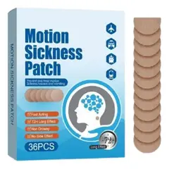 GENERICO - Set 36 Parches Alivia Para El Mareo Naúseas Y Vómitos