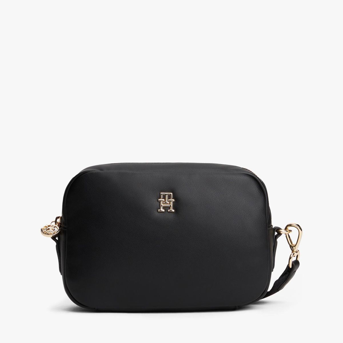 TOMMY HILFIGER - Bandolera Popette Soft Monogram Negro Tommy Hilfiger