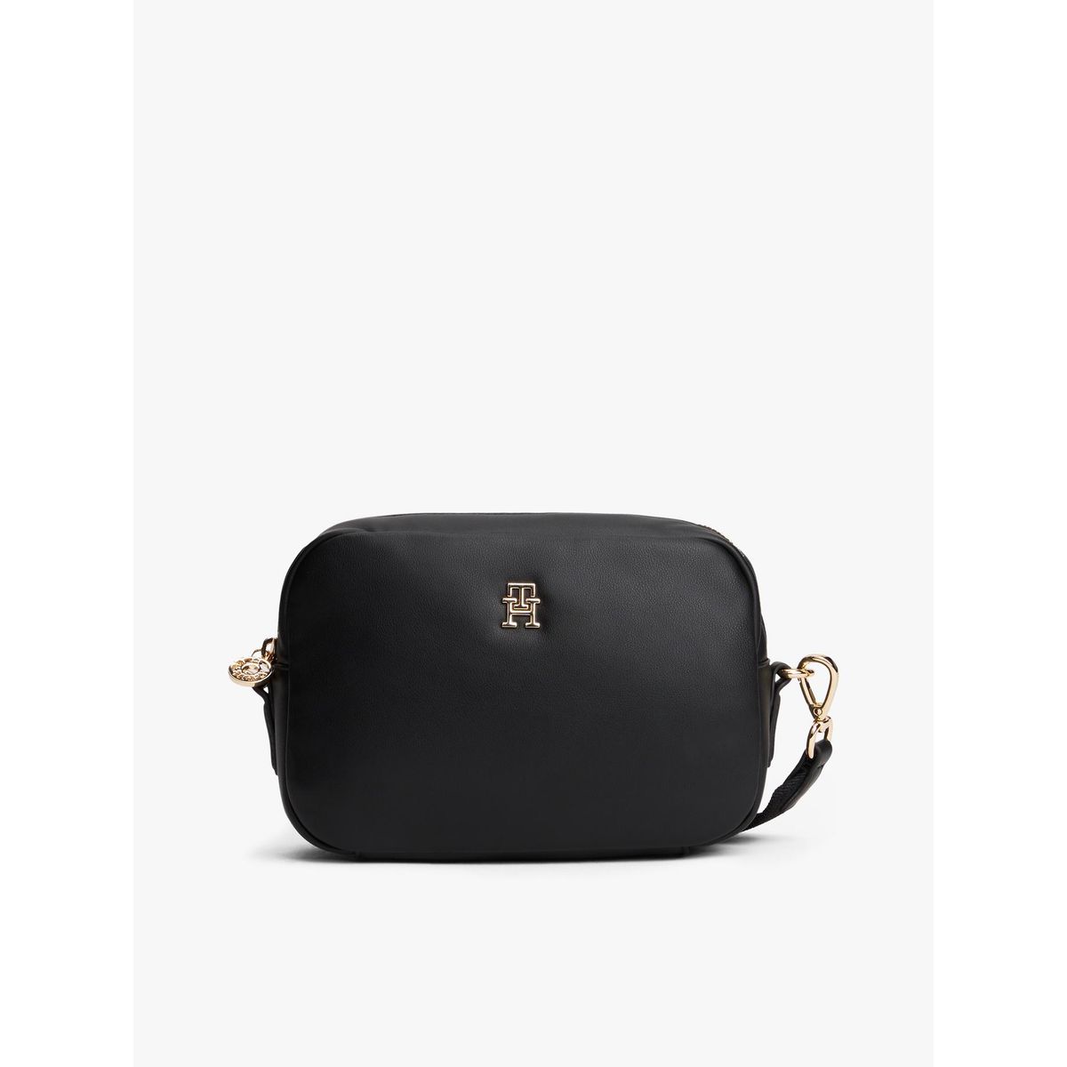TOMMY HILFIGER - Bandolera Popette Soft Monogram Negro Tommy Hilfiger