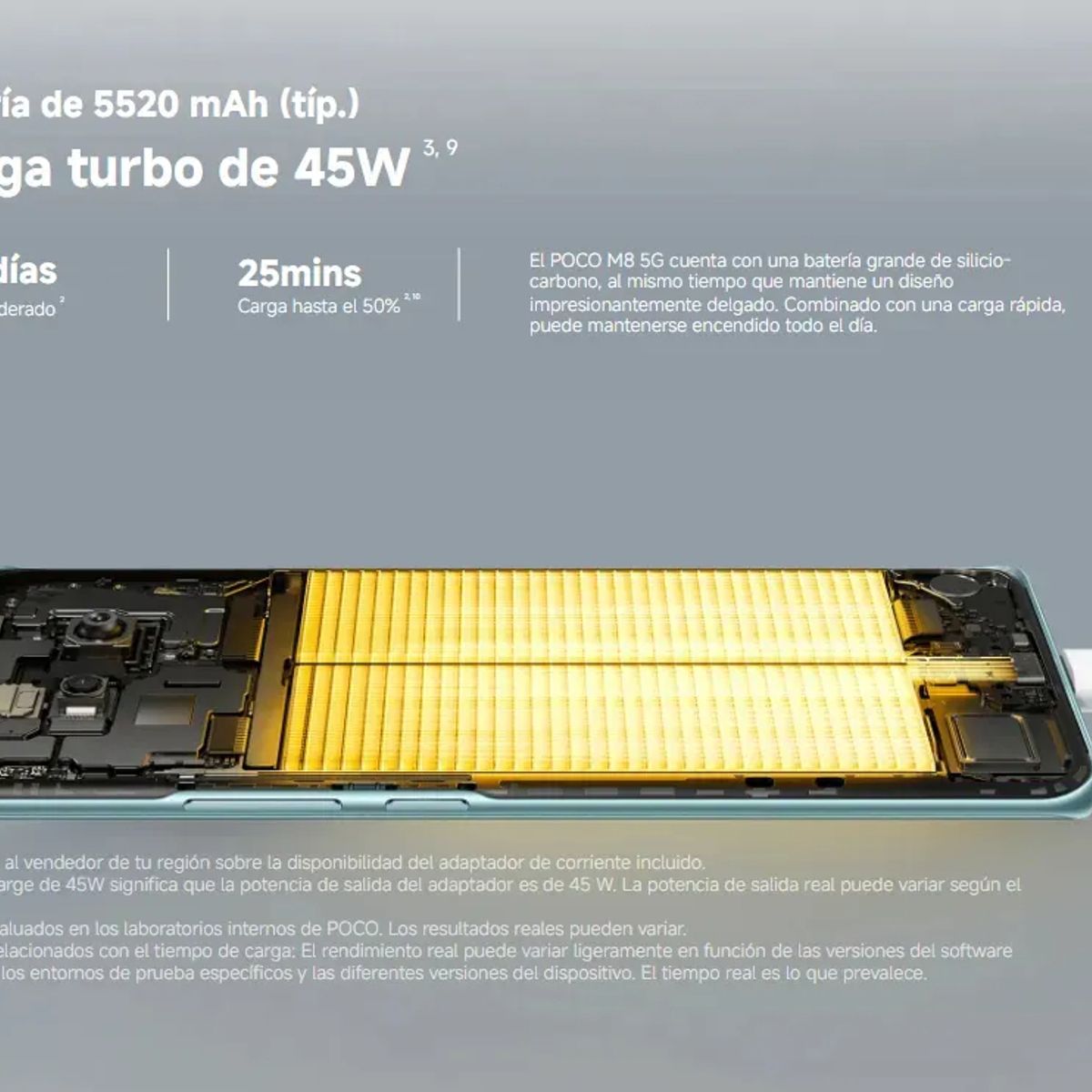 XIAOMI - Celular Xiaomi Poco M8 5G Black 8GB Ram 512GB Rom 6.77 Amoled Dual Sim Negro