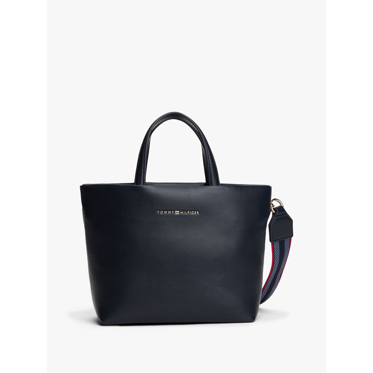 TOMMY HILFIGER - Tote Solid Con Logo Azul Tommy Hilfiger