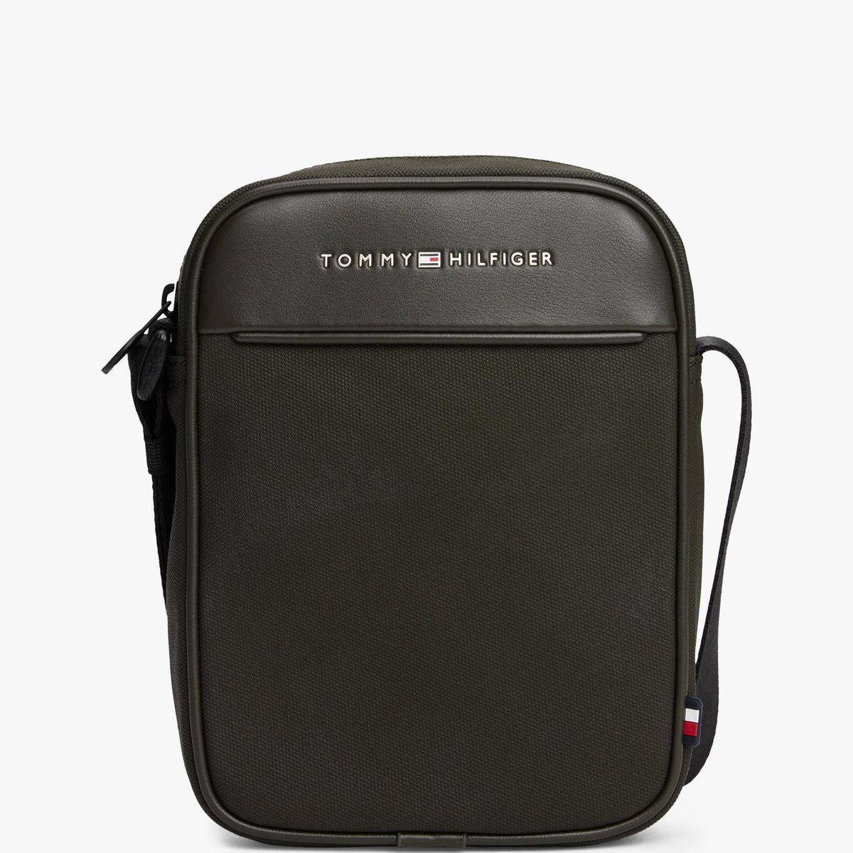 TOMMY HILFIGER - Bolso Reporter Texturizado Negro Tommy Hilfiger