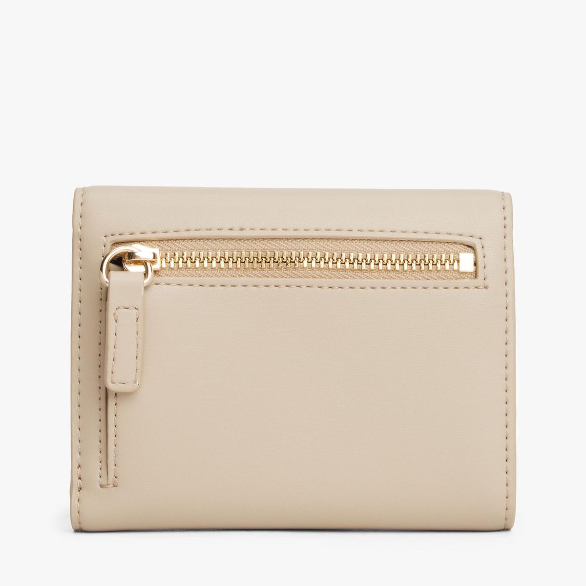 TOMMY HILFIGER - Billetera Heritage Con Solapa Beige Tommy Hilfiger