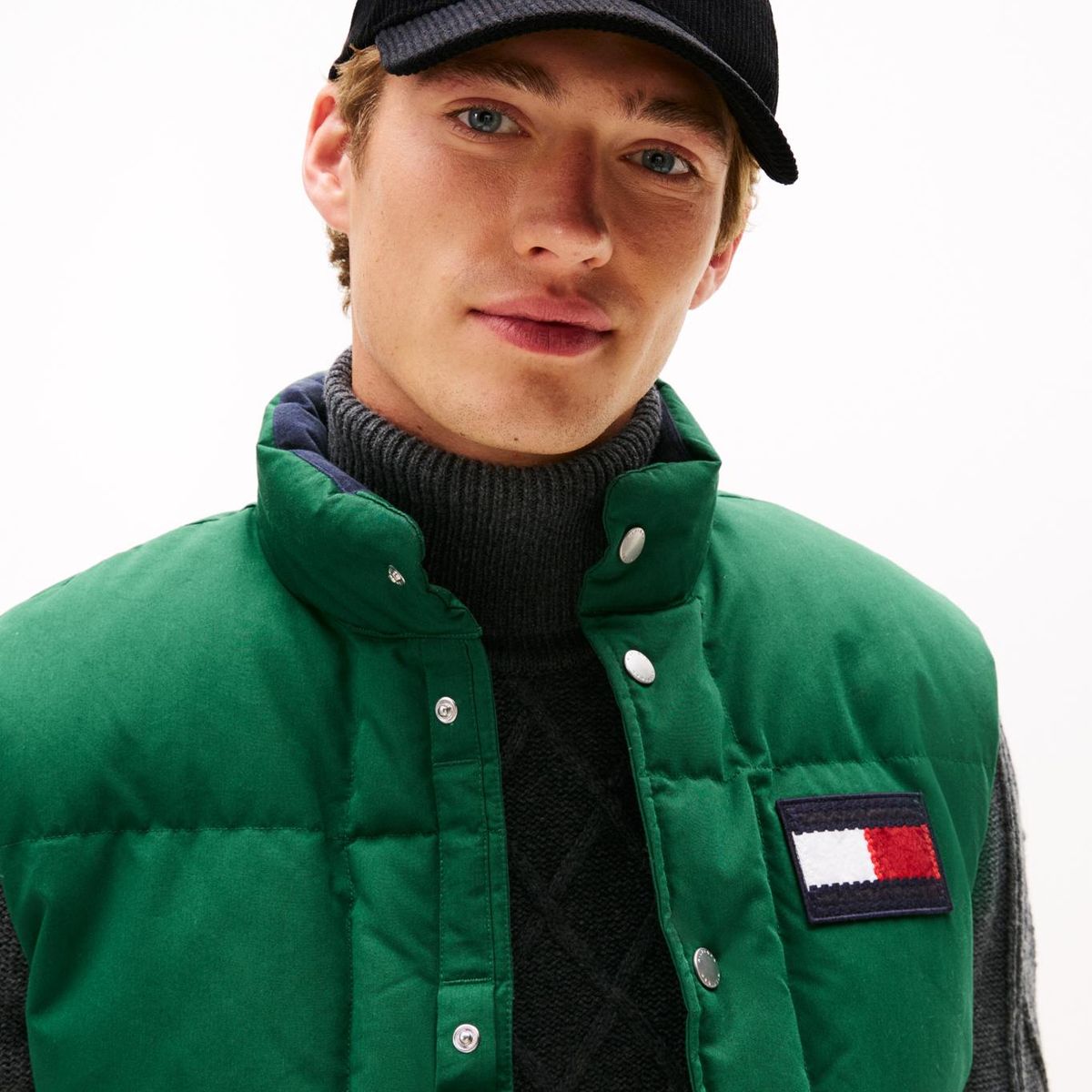 TOMMY HILFIGER - Jockey De Pana Con Logo Negro Tommy Hilfiger