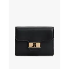 TOMMY HILFIGER - Billetera Heritage Con Solapa Negro