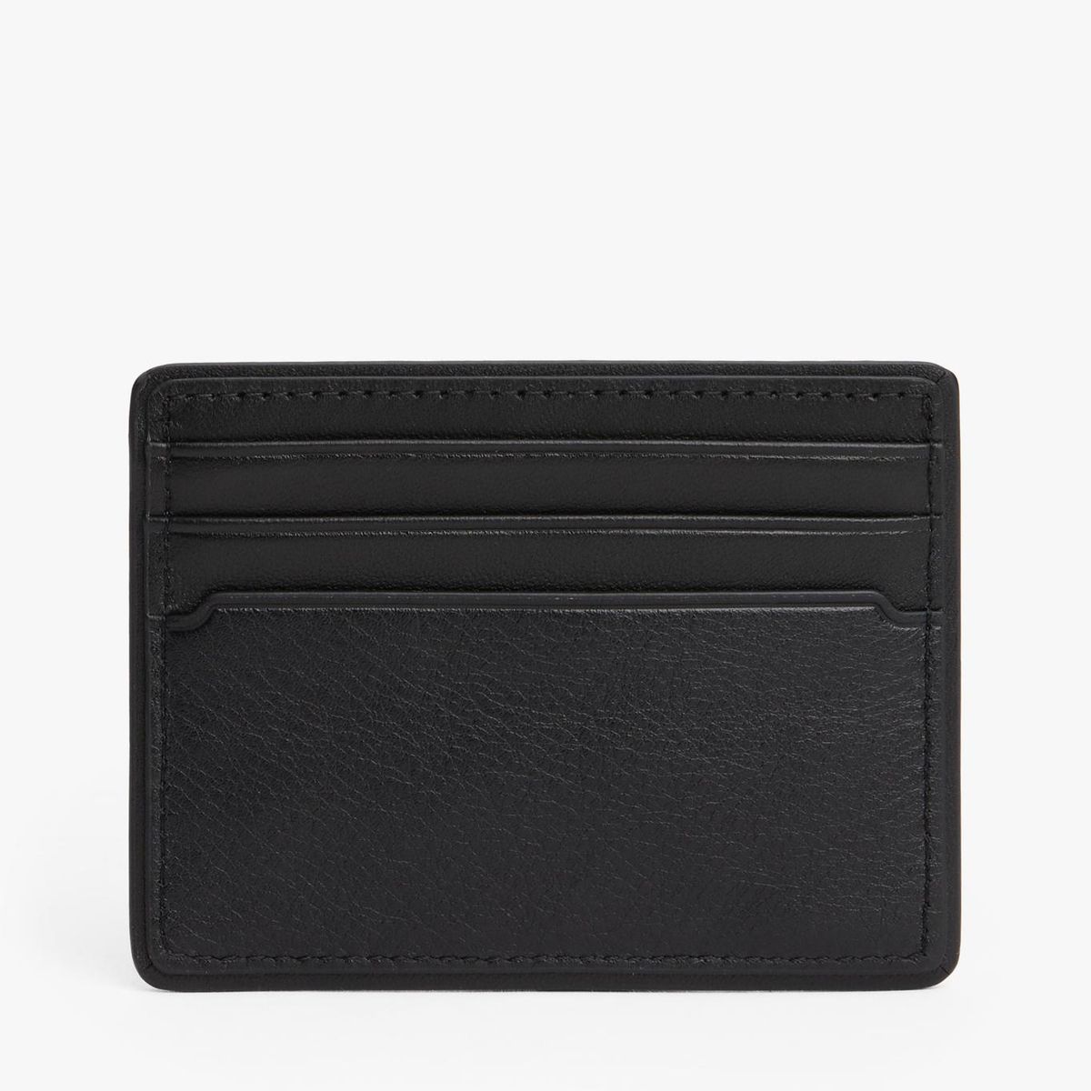 TOMMY HILFIGER - Tarjetero Corporate De Cuero Negro Tommy Hilfiger