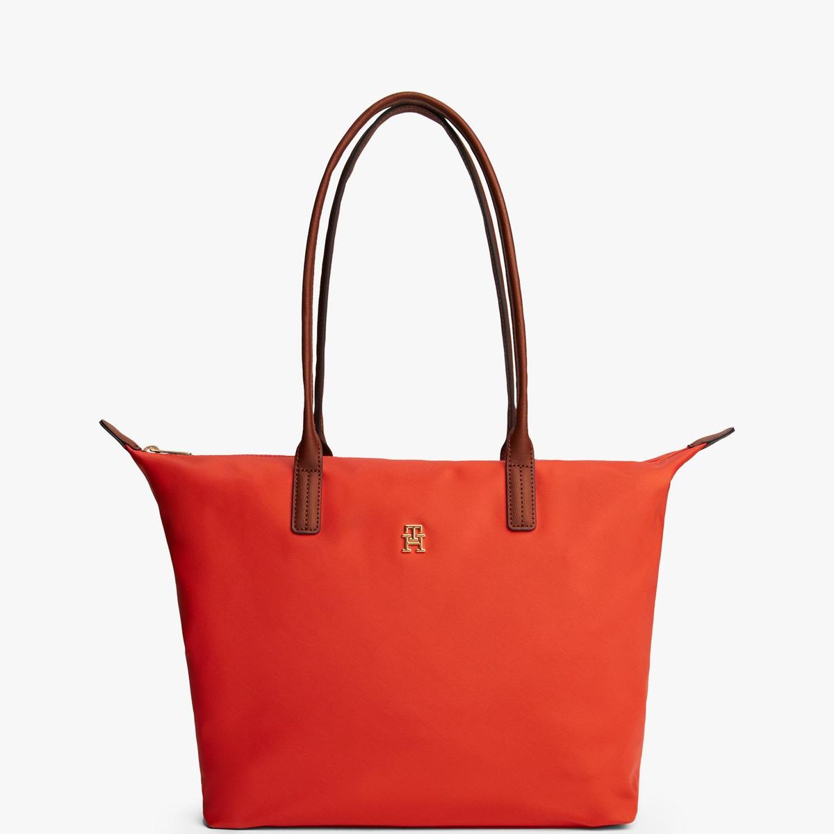 TOMMY HILFIGER - Tote Con Monograma Th Rojo Tommy Hilfiger