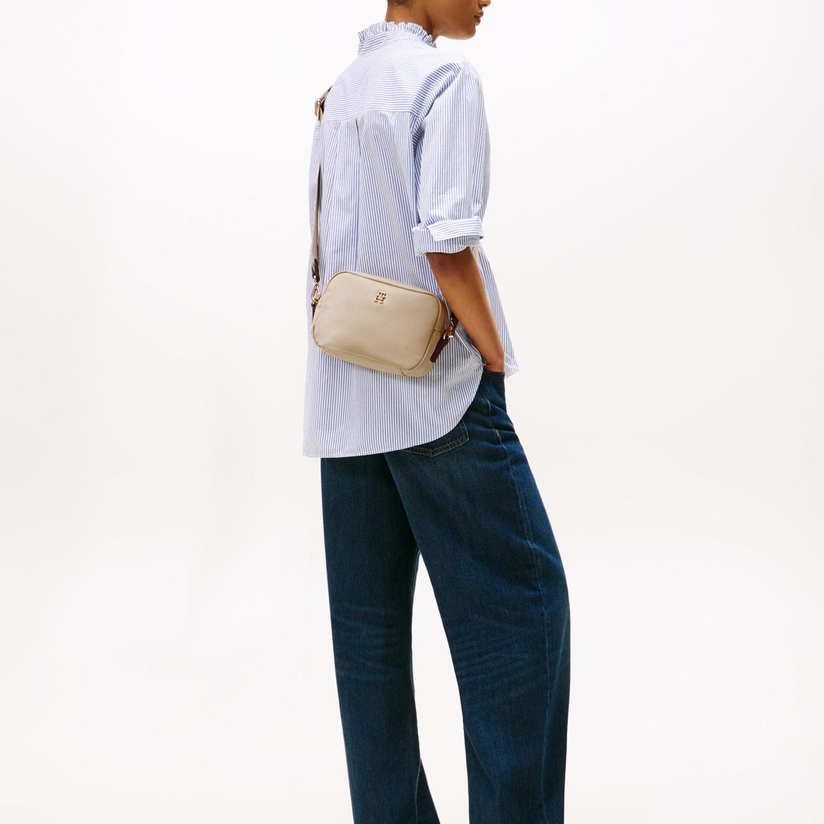 TOMMY HILFIGER - Cartera Bandolera Popette Beige Tommy Hilfiger