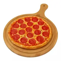 GENERICO - Tabla De Madera Para Pizza Picoteo 32cm