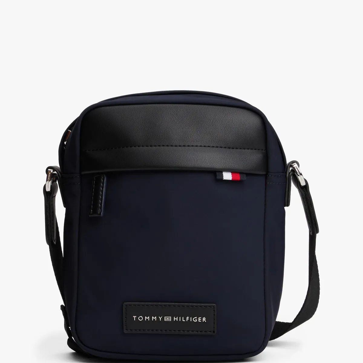 TOMMY HILFIGER - Bolso Reporter Con Parche De Logo Azul Tommy Hilfiger