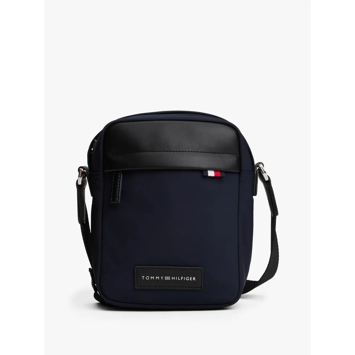 TOMMY HILFIGER - Bolso Reporter Con Parche De Logo Azul Tommy Hilfiger