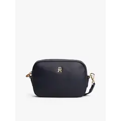 TOMMY HILFIGER - Bandolera Popette Soft Monogram Azul
