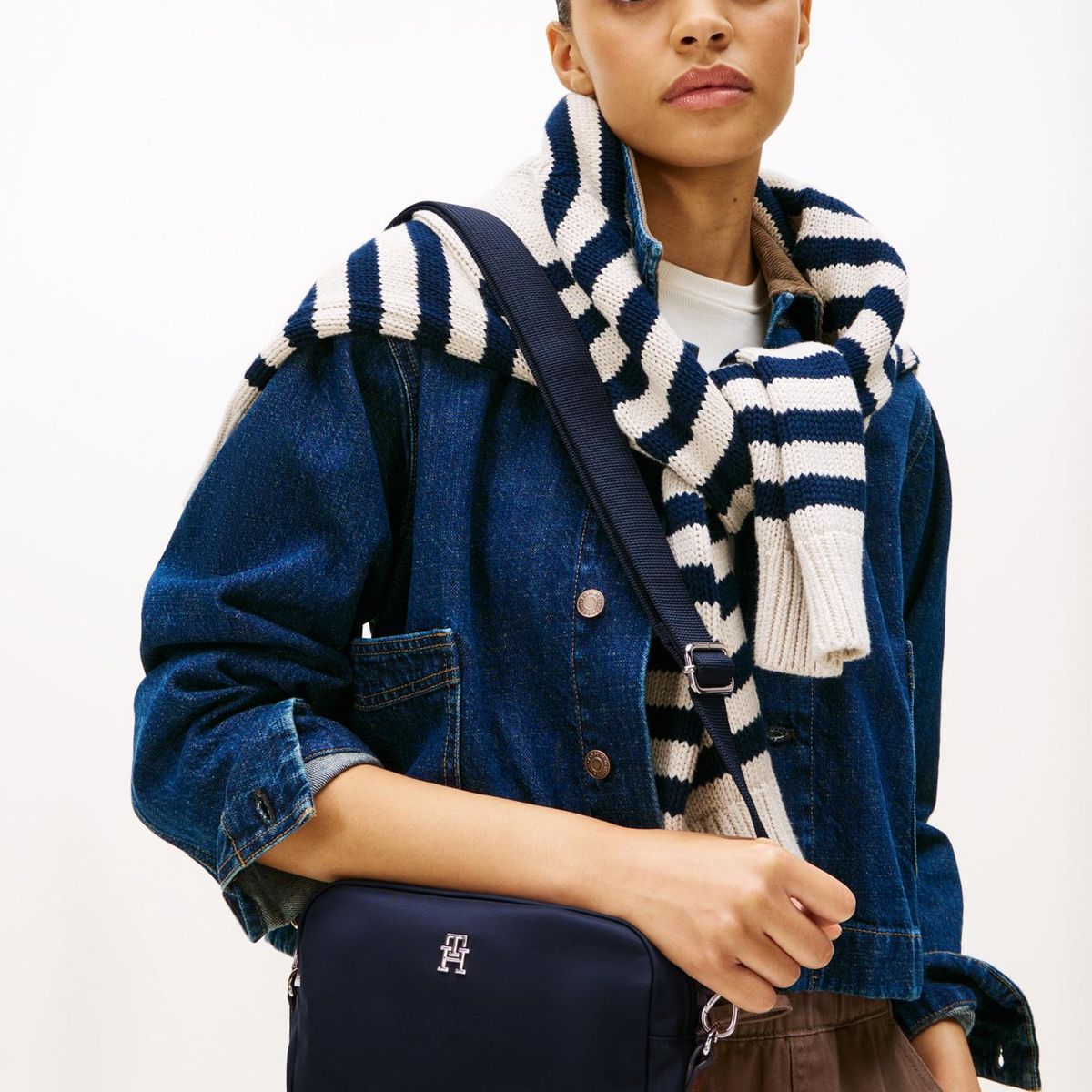 TOMMY HILFIGER - Cartera Bandolera Popette Azul Tommy Hilfiger