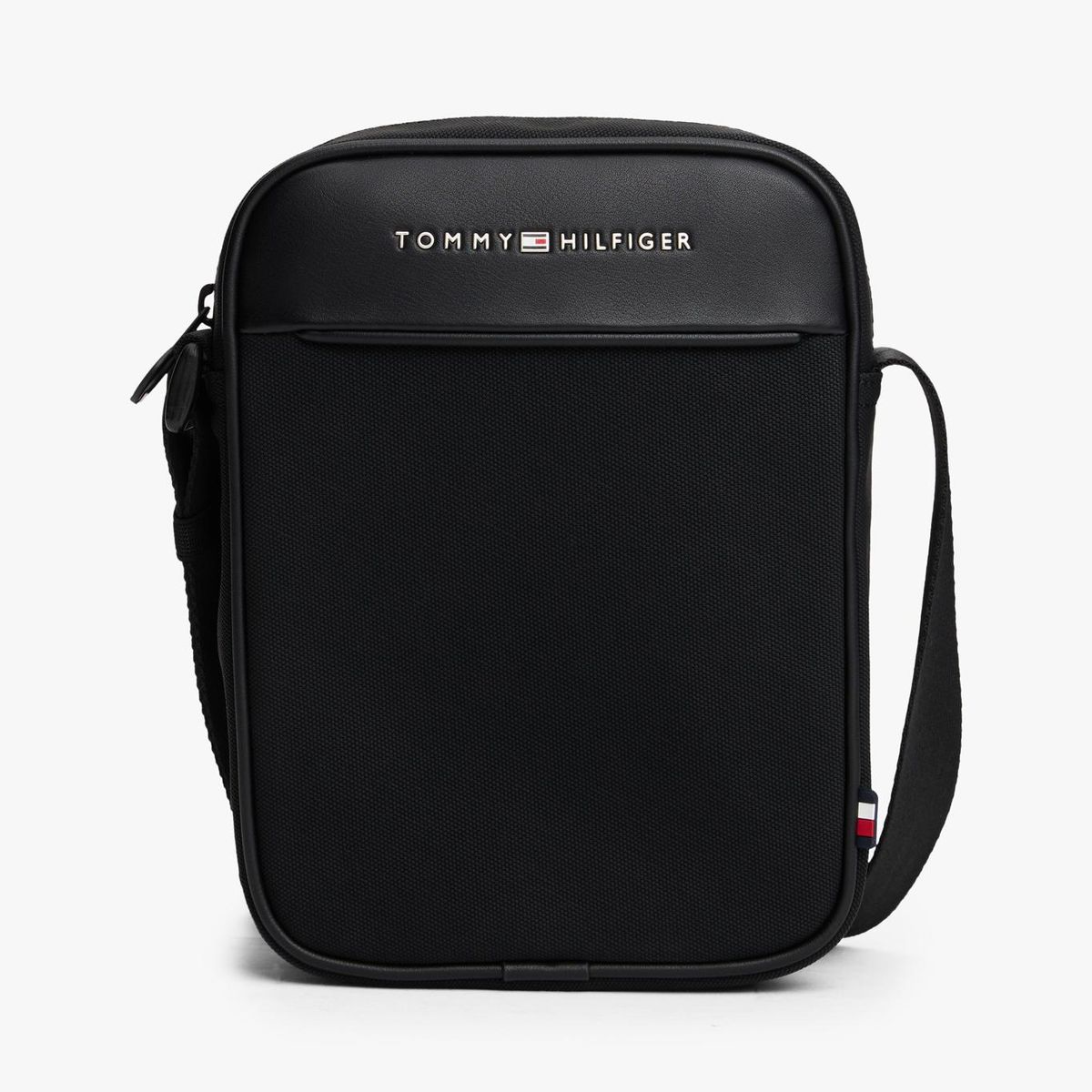 TOMMY HILFIGER - Bolso Reporter Texturizado Negro Tommy Hilfiger
