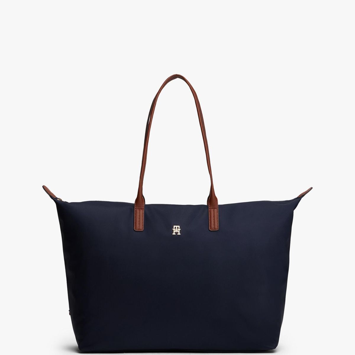 TOMMY HILFIGER - Tote Maxi Popette Monogram Azul Tommy Hilfiger
