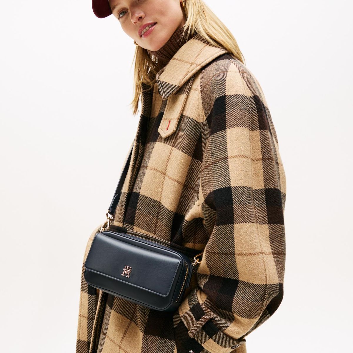 TOMMY HILFIGER - Cartera Icon Con Logo Azul Tommy Hilfiger