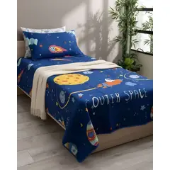 GENERICO - CUBRECAMA DE VERANO NIÑA NIÑO PLAZA Y MEDIA