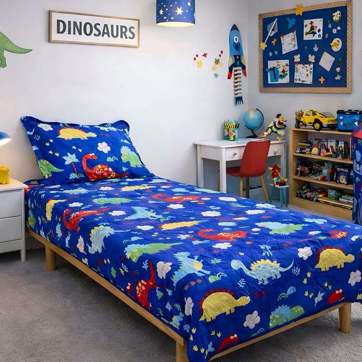 GENERICO - COLCHA INFANTIL NIÑA NIÑO QUILT PLAZA Y MEDIA