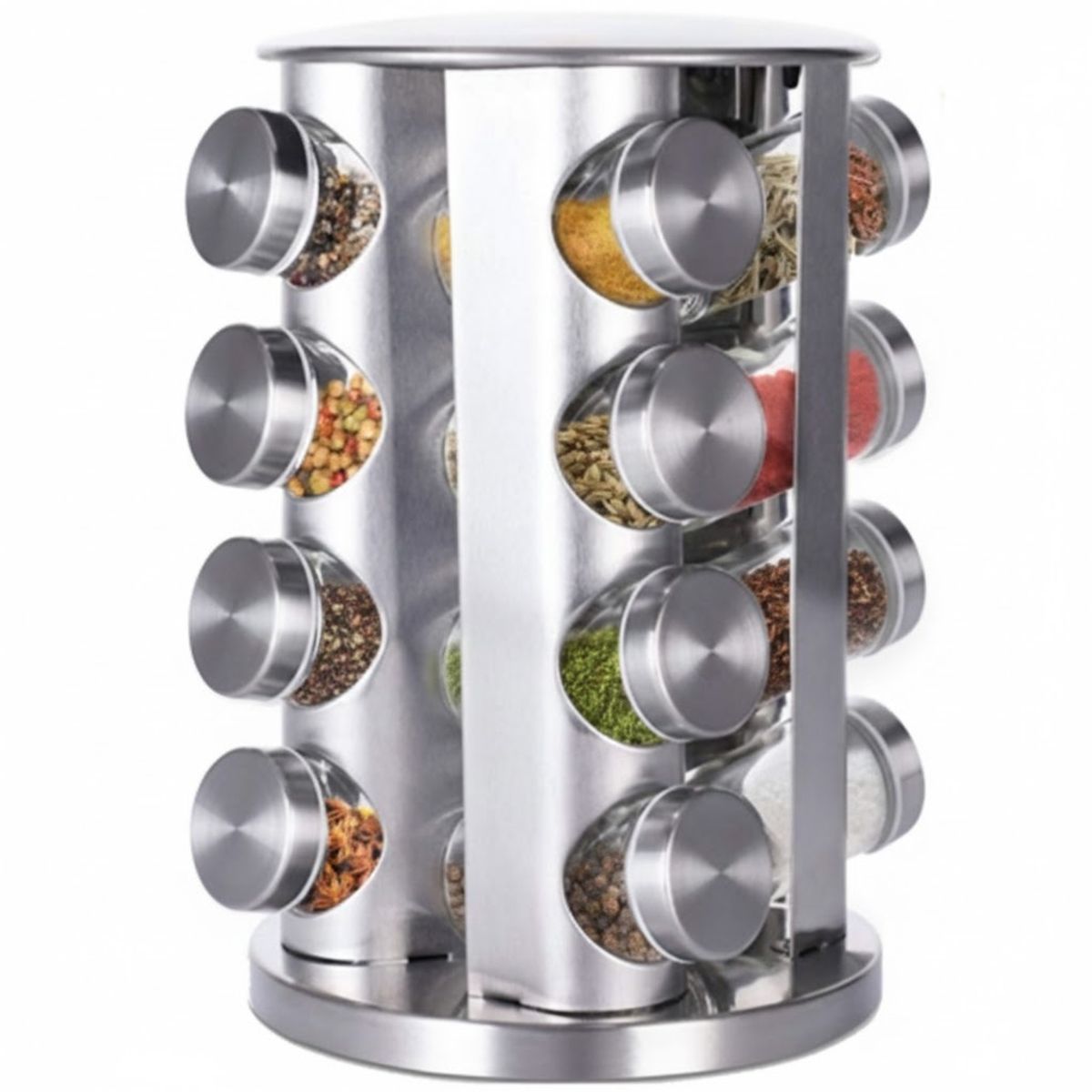 GENERICO - carrusel de especias giratorio con capacidad para 16 frascos