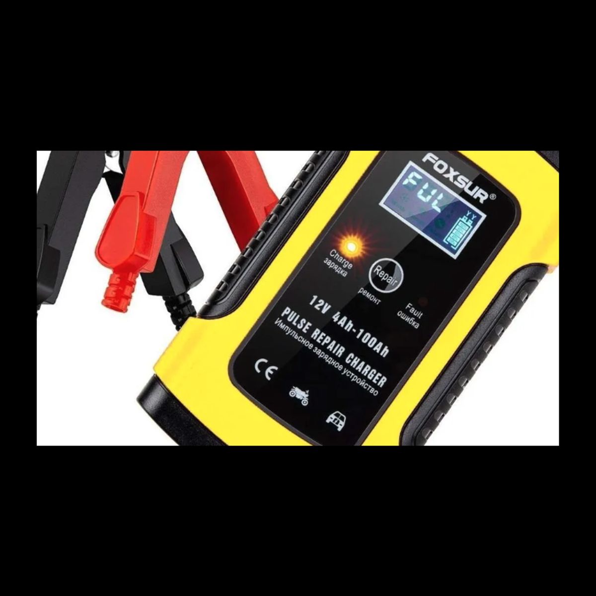 GENERICO - Cargador Automático de Baterías 12V para Auto y Moto