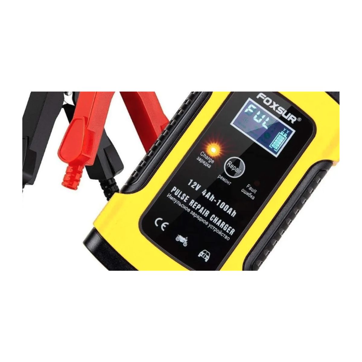 GENERICO - Cargador Automático de Baterías 12V para Auto y Moto
