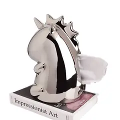 GIOIO - Caja de pañuelos unicornio adorno elegante para sala