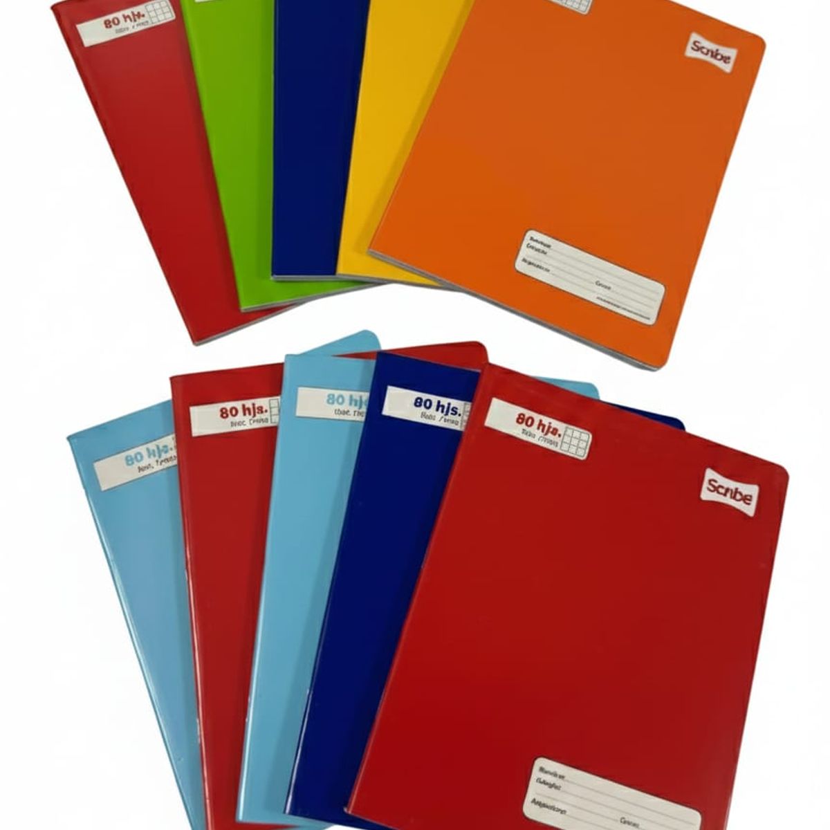 GENERICO - Pack 10 Cuadernos Collage Matematica 7 Mm De 80 Hojas
