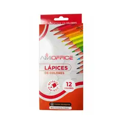 GENERICO - Lápices de Colores 12 HB - Caja 12 colores