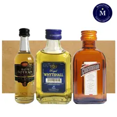 BBVINOS - Mix Miniatura Ron Botran Reserva Whisky Whytehall & Licor Cointreau