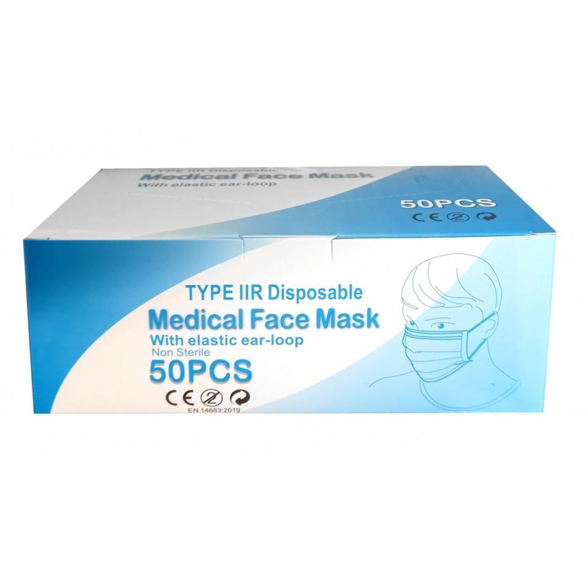 GENERICO - Pack x 3 Mascarillas 3 pliegues (50 unidades) Medical Face Mask