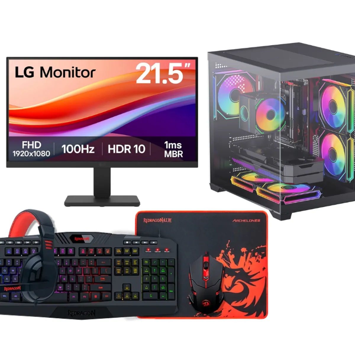 RYZEN - PC Gamer Ryzen 5 5600G 16GB RAM 1TB SSD + Perifericos V2