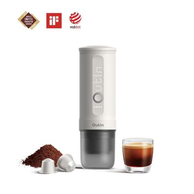 Outin Cafetera Espresso Portátil Blanca