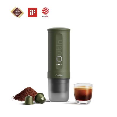 Outin Cafetera Espresso Portátil Verde Bosque