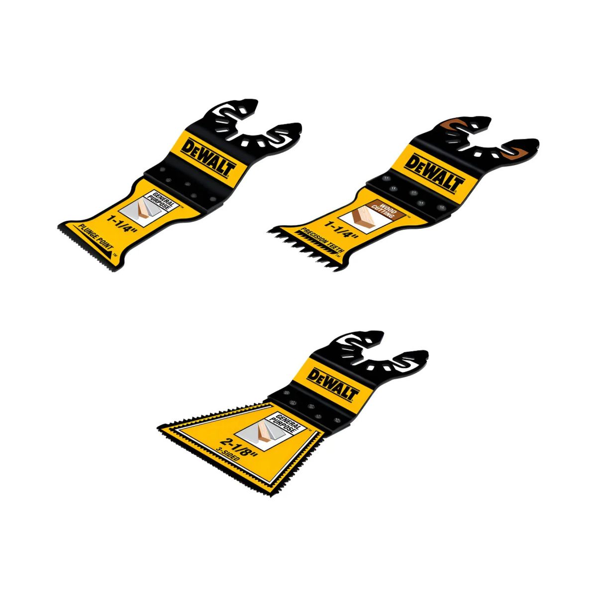DEWALT - Set 3 Cuchillas Oscilantes Dewalt Dwa423set