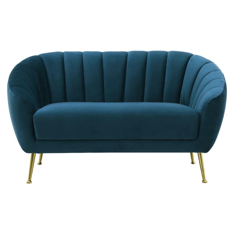 EPICADECO - Sofá Gales 2 Cuerpos Velvet Azul
