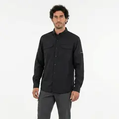 T-WORLD - Camisa Outdoor Trekking Hombre Ripstop Protección Uv+50