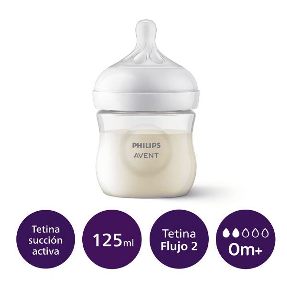AVENT - Mamadera Avent natural response plástico 125ml