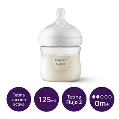 AVENT - Mamadera natural response plástico 125ml