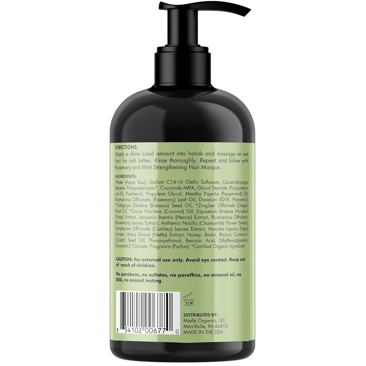 MIELLE - Mielle Organics Shampoo Fortalecedor con Biotina Romero & Menta