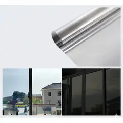GENERICO - Papel Lámina Espejada Polarizada 1 m x 60 cm Protección Solar Y Privacidad