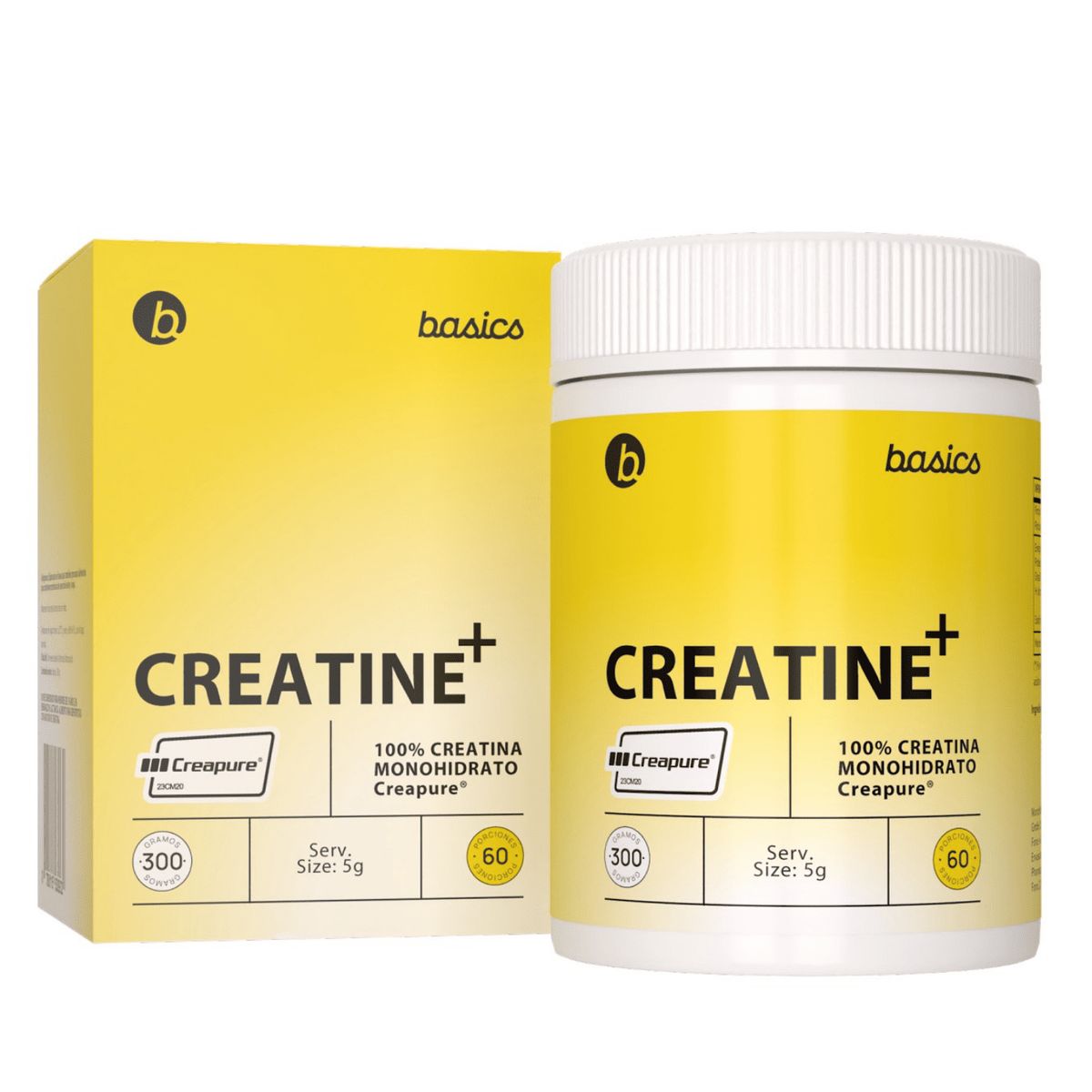 BASICS - CREATINE+ CREATINA MONOHIDRATO Creapure® Basics 300gr
