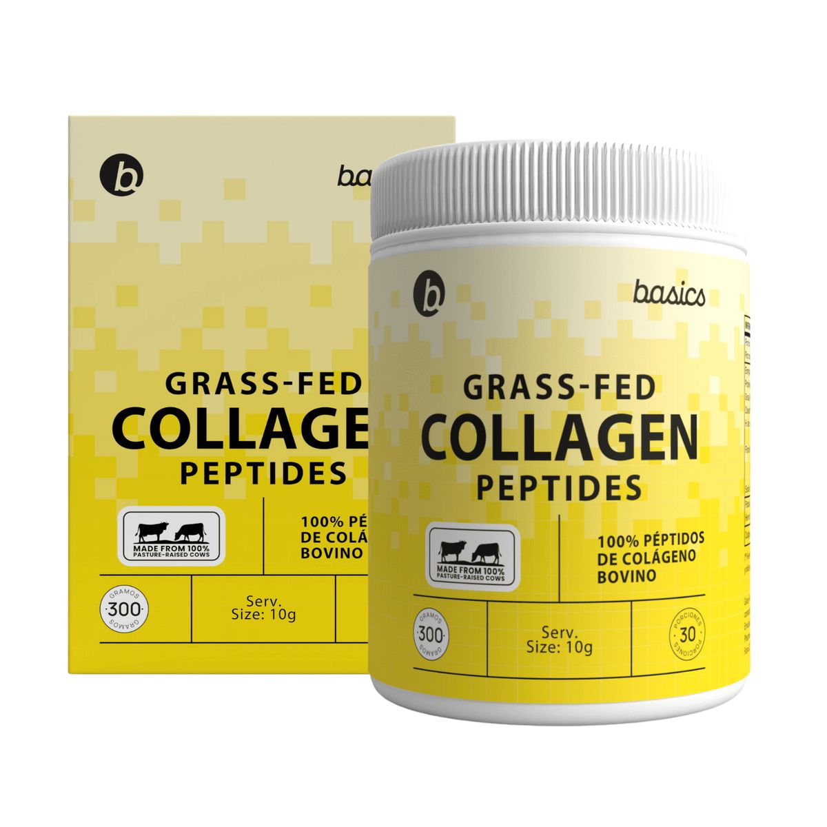 BASICS - GRASS-FED COLLAGEN PEPTIDES - COLÁGENO PREMIUM Basics 300gr