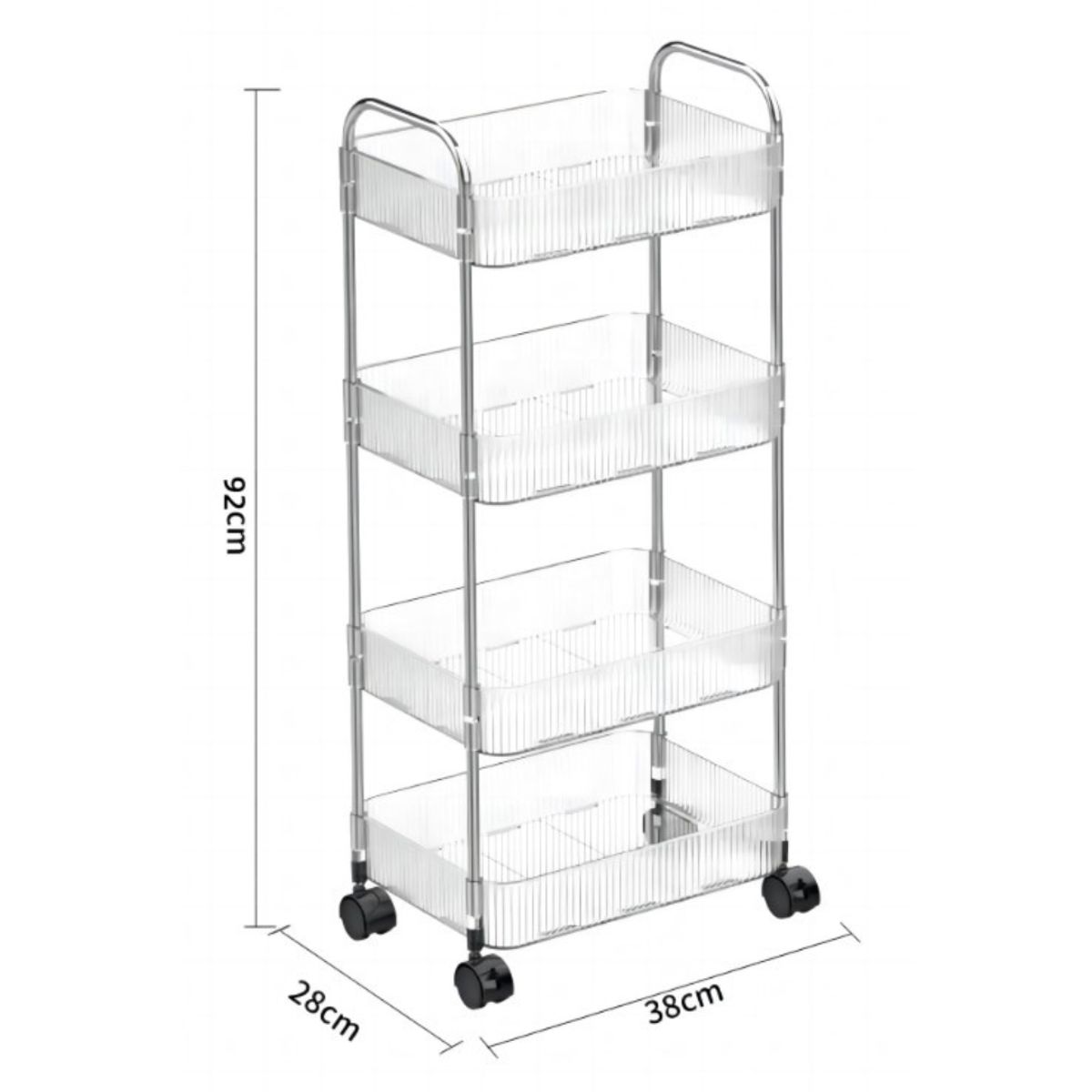 SUKEA - Organizador De Gabinete Arcrilico 90x38 Cm, Carga 30 Kg