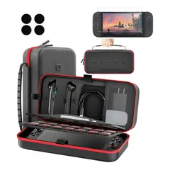 GENERICO - Estuche Definitivo + Mica + Extras + Para Nintendo Switch 2 Negro