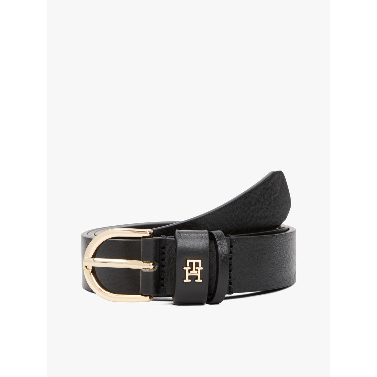 TOMMY HILFIGER - Cinturón Essential Monogram Negro Tommy Hilfiger