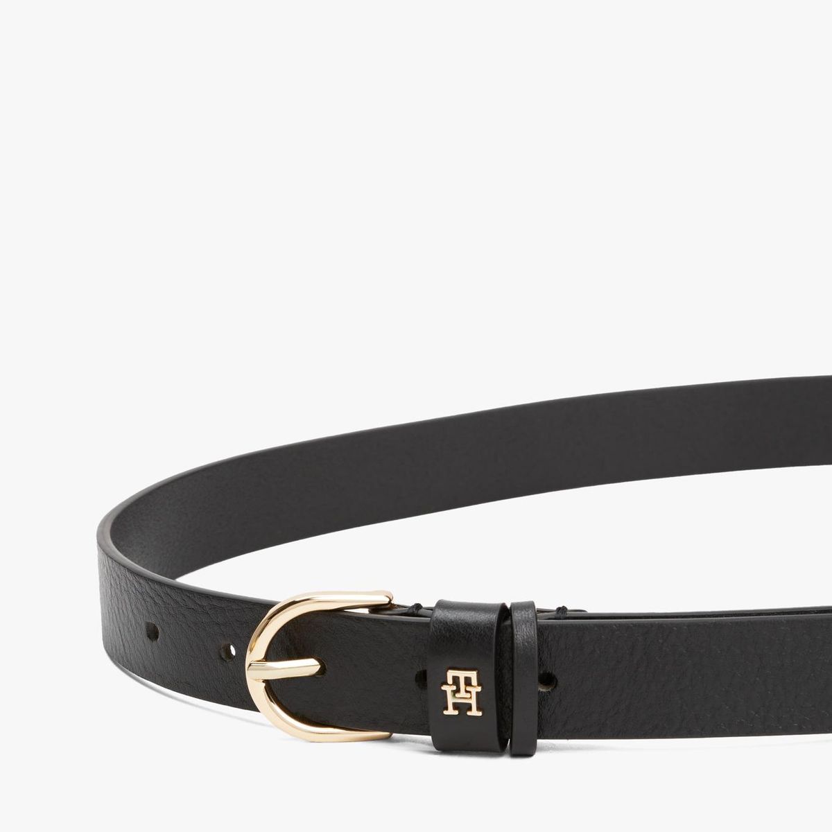 TOMMY HILFIGER - Cinturón Essential Monogram Negro Tommy Hilfiger